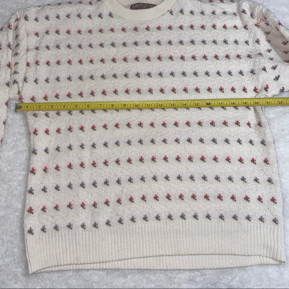 Vintage Flower Sweater American Eagle Outfitter L - Picture 6 of 6
